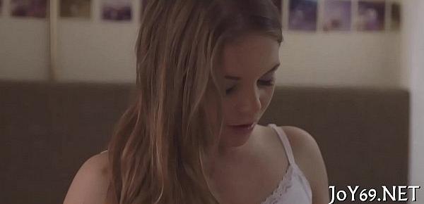  Elegant legal age teenager in a softcore play